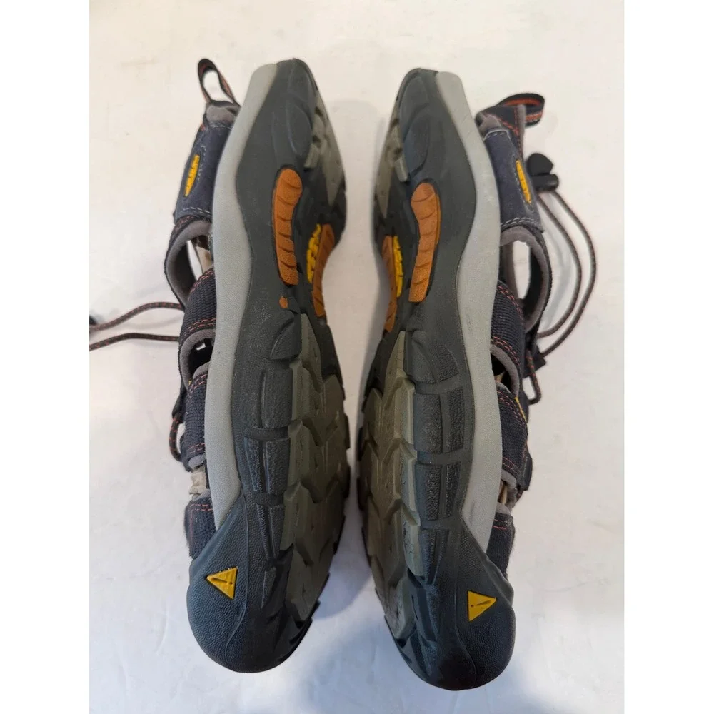 Keen Newport H2 Sport Sandals Mens Charcoal Gray Orange Waterproof Sz 9.5 - Picture 5 of 11
